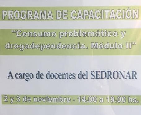 Dictarán capacitación sobre drogadependencia en Ushuaia