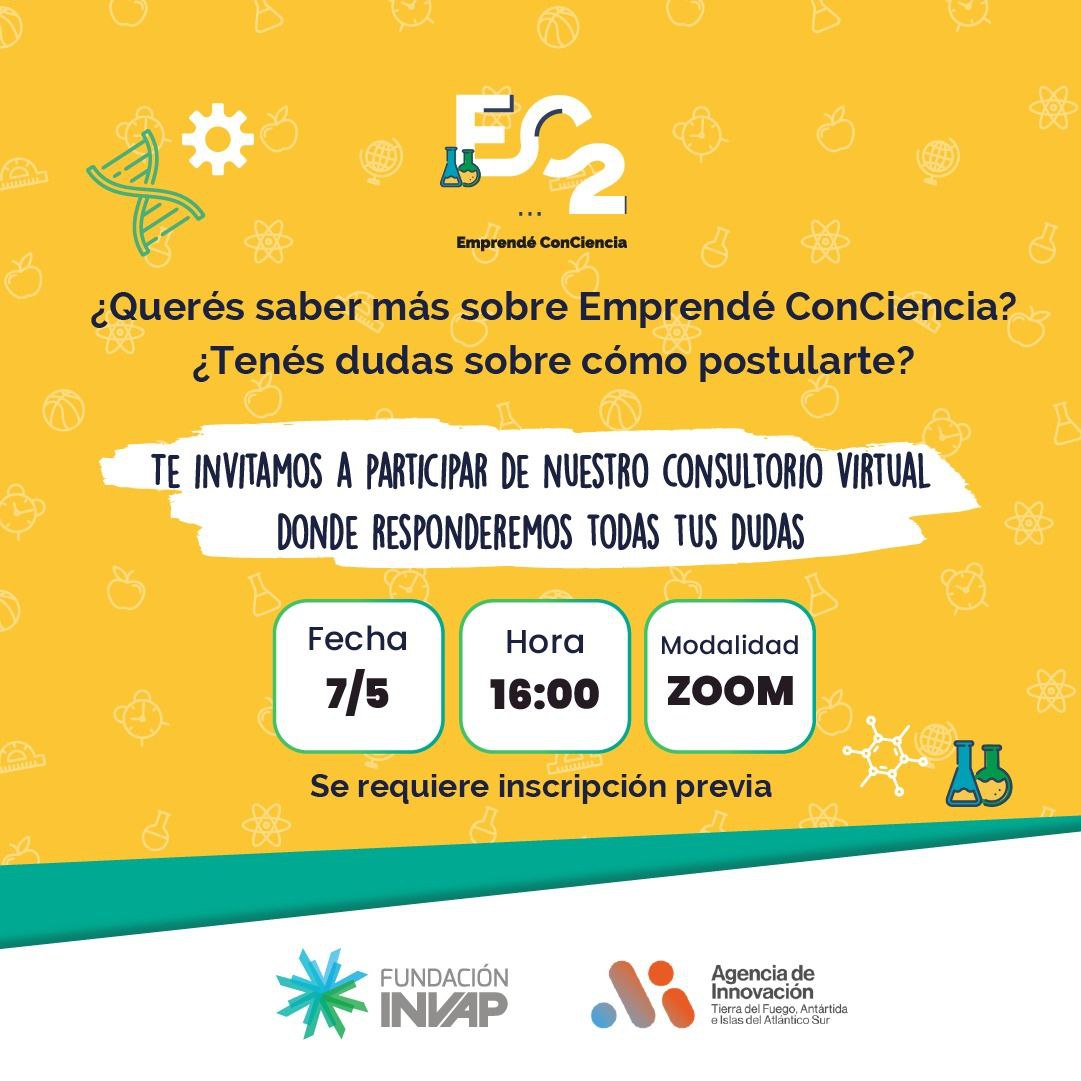 Invitan a participar de la Charla informativa del Programa &#8221; Emprendé ConCiencia&#8221;