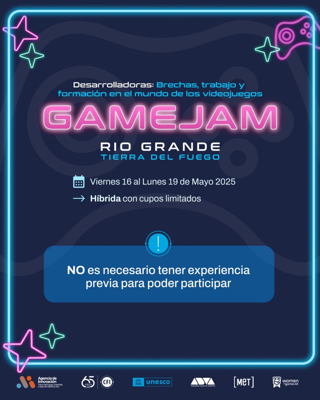 La Agencia de Innovación y el CFI llevarán a cabo la &#8220;Game Jam: Desarrolladoras&#8221;