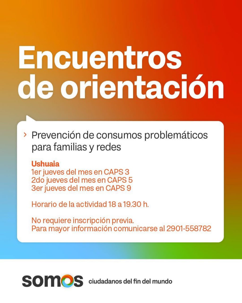 El dispositivo de &#8220;Orientación familiar&#8221; en Ushuaia se extiende en articulación con los CAPS