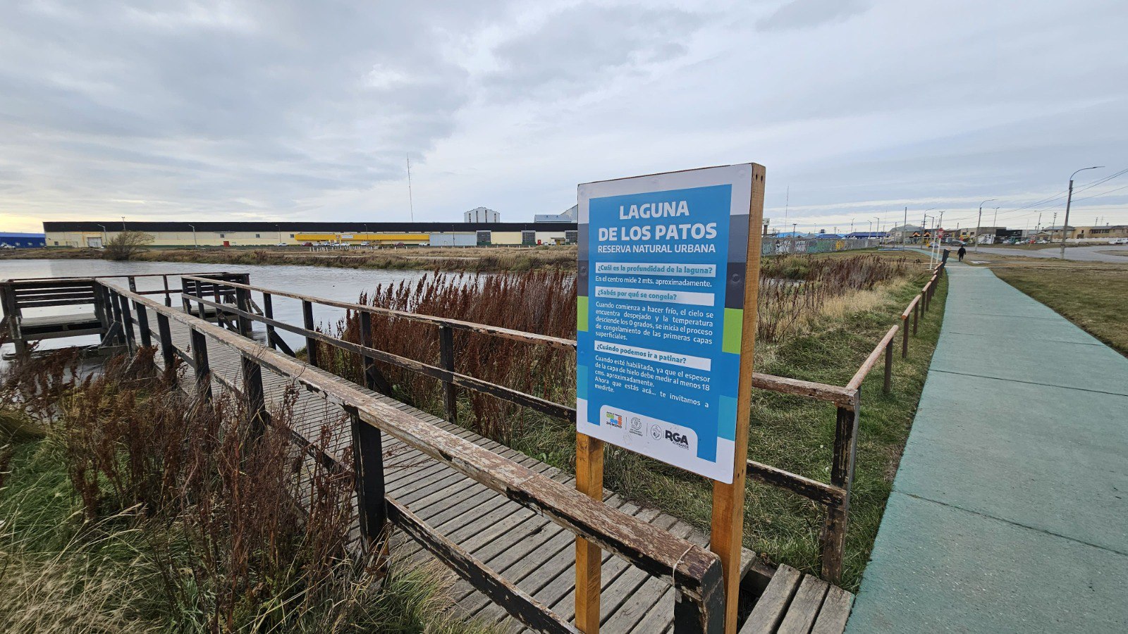 La Laguna de los Patos no está habilitada para patinaje