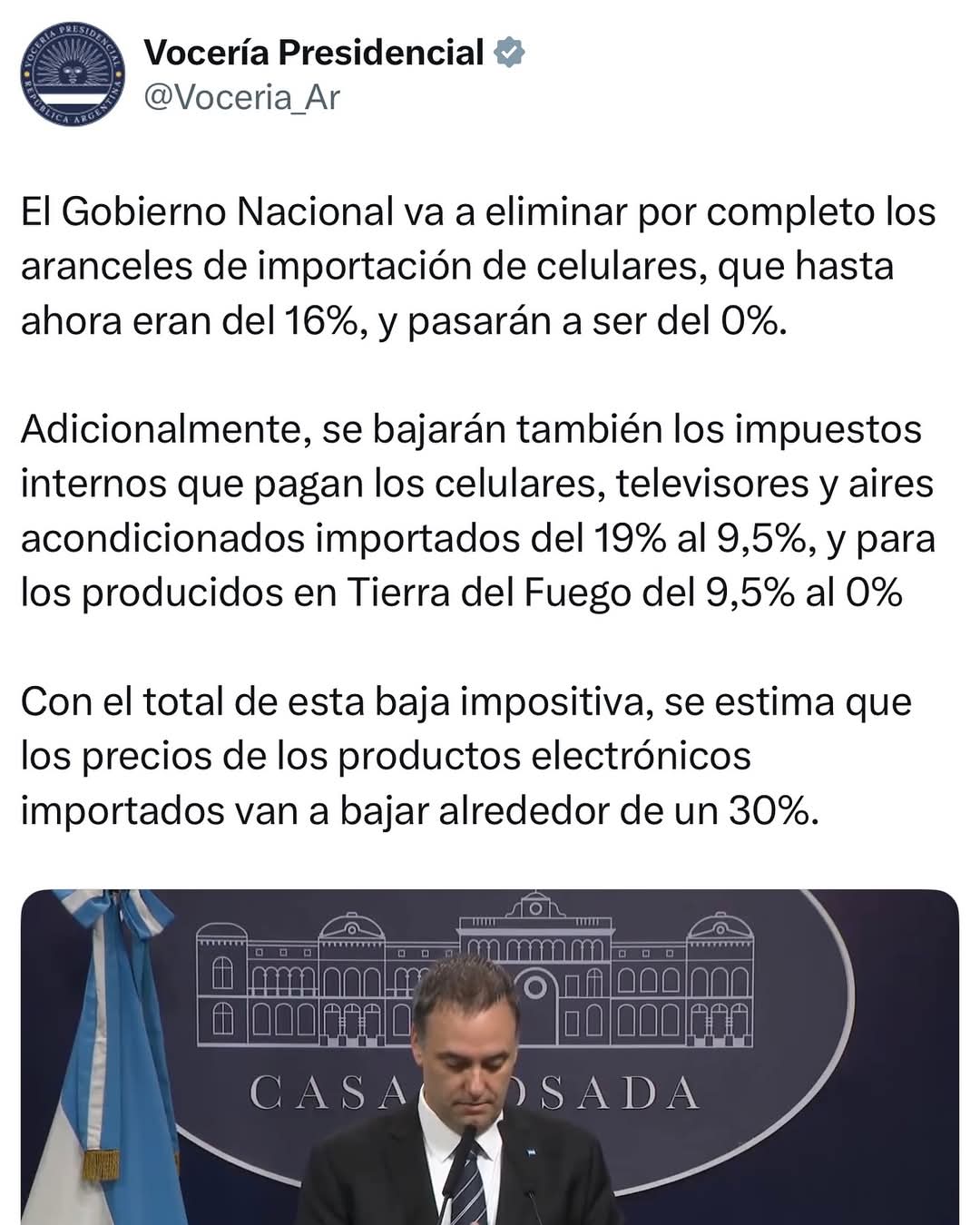 Celulares sin aranceles: Preocupación en TDF por la producción y los puestos de trabajo