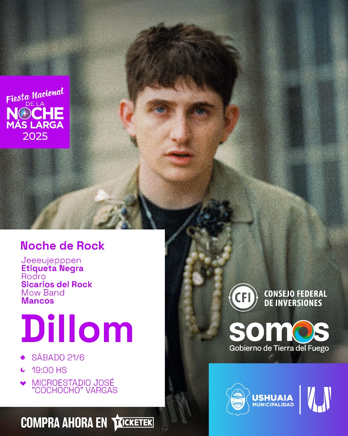 Ya están a la venta las entradas para el show de DILLOM en la Fiesta Nacional de la Noche Más Larga 2025