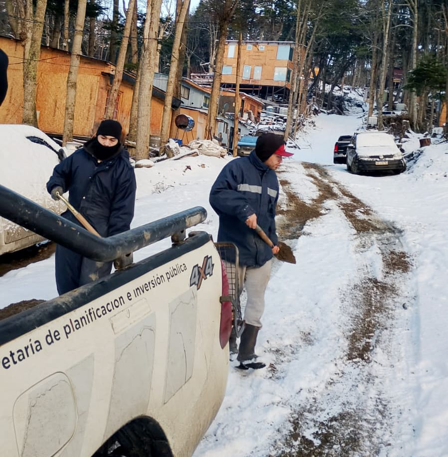 La Municipalidad de Ushuaia continúa con el operativo invierno