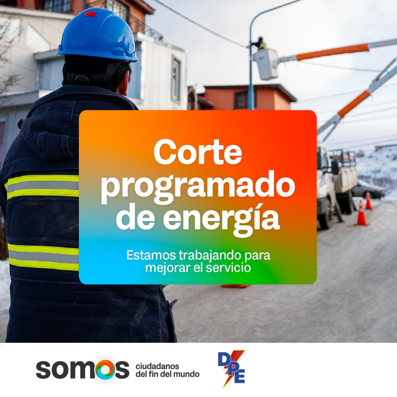 Corte programado de energía en Ushuaia
