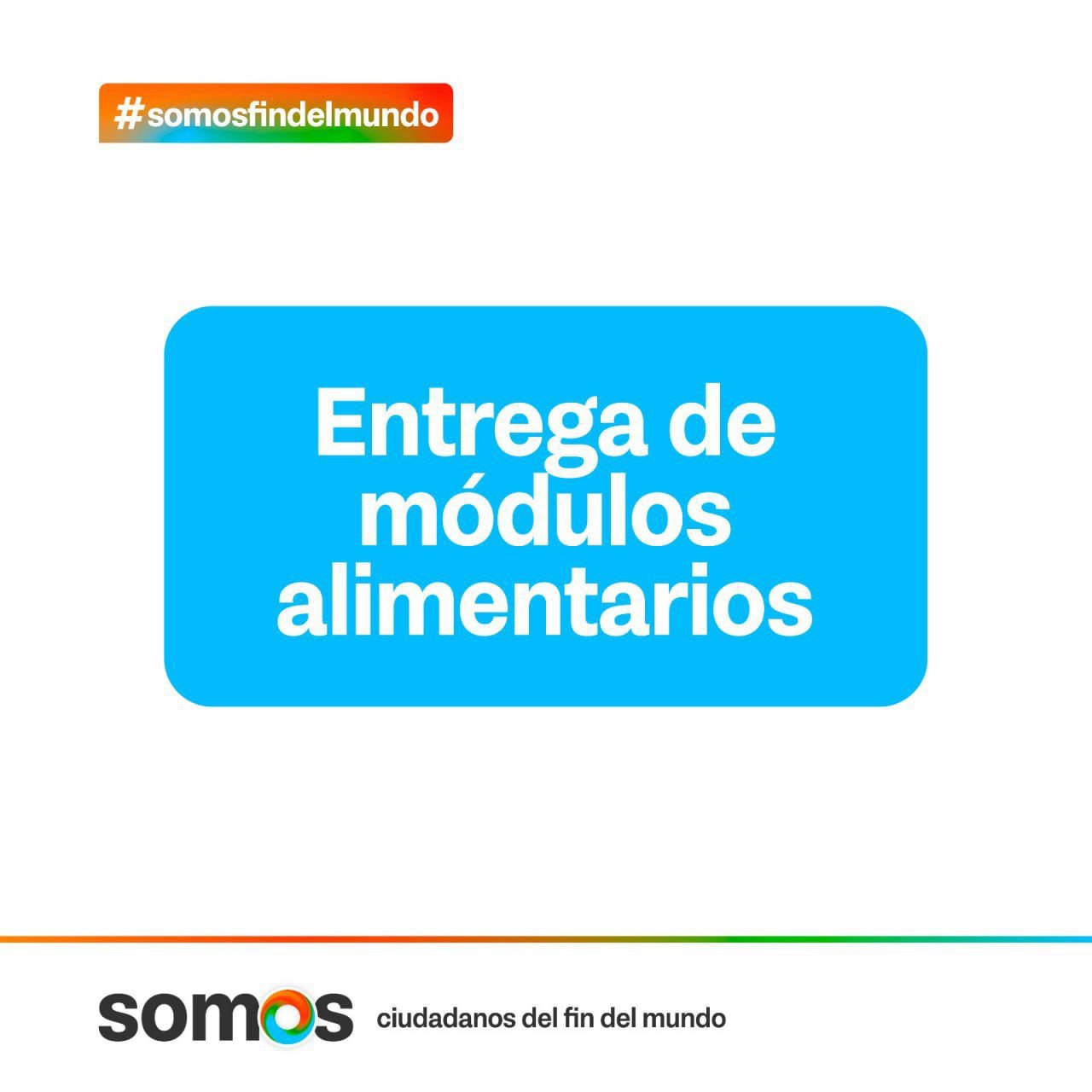 Cronograma de entrega de modulos alimentarios en Rio Grande y Tolhuin