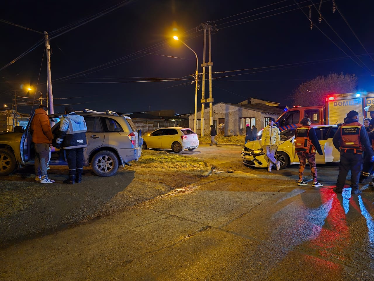 Dos heridos en un violento choque ocurrido en Río Grande