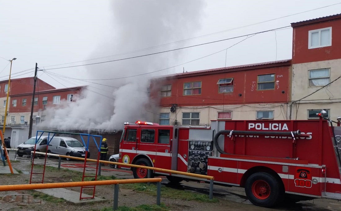 Principio de incendio en una panadería de Chacra II
