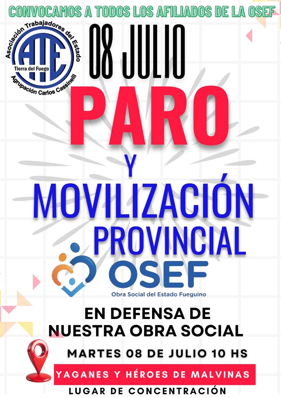 Este martes, ATE va al paro en Gobierno y Municipios