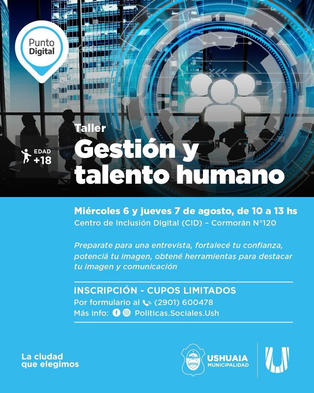 Taller gratuito de gestión y talento humano