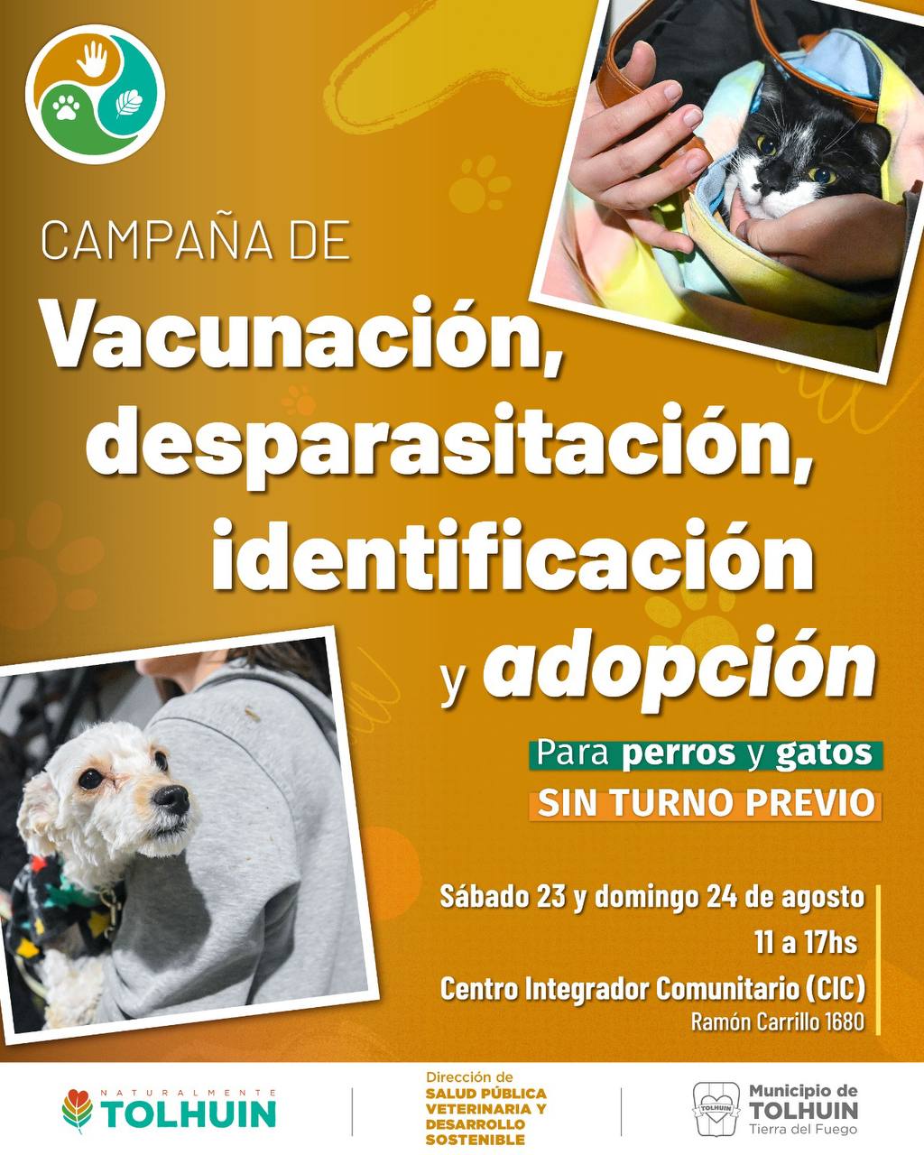 Nueva campaña de Tenencia Responsable y Bienestar Animal en Tolhuin